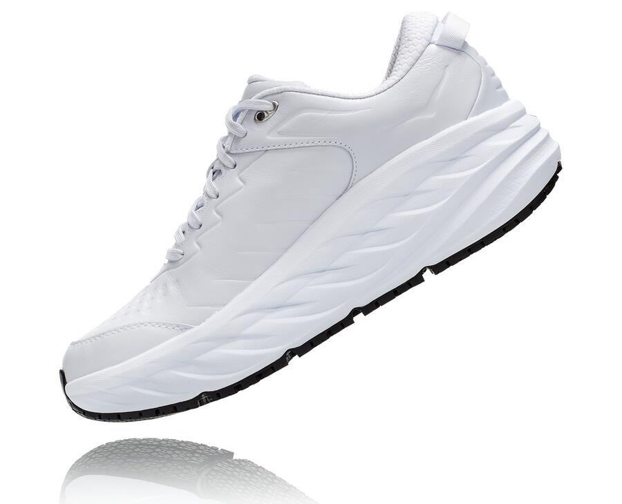 Running Shoes Mens - Hoka One One Bondi Sr - White - LIHGDMB-40